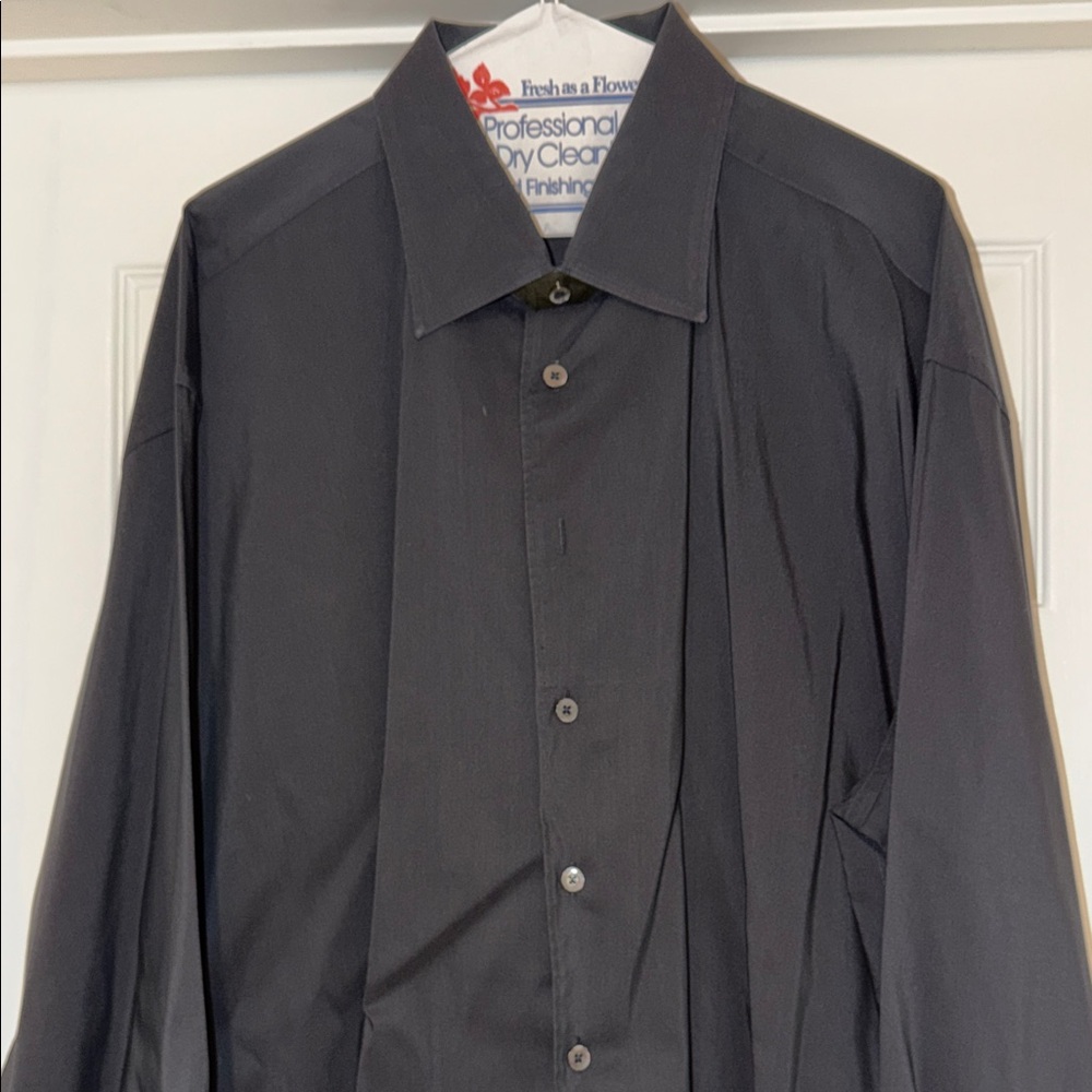 Halogen Classic Black Button-Up Shirt
